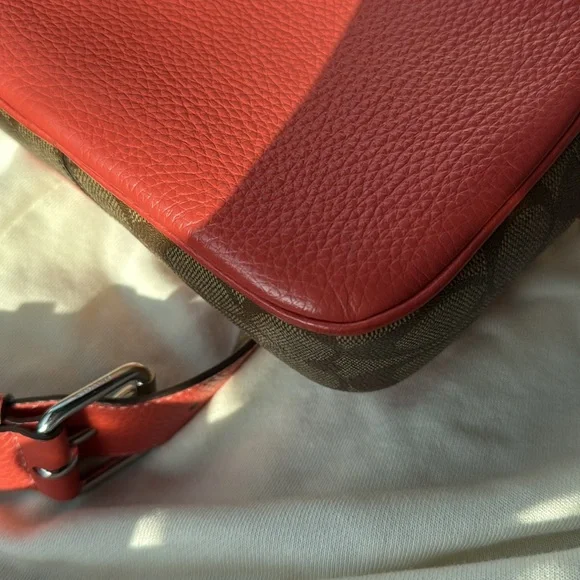 Coach Coral and Brown Women's Bag Set - Picture 13 of 16